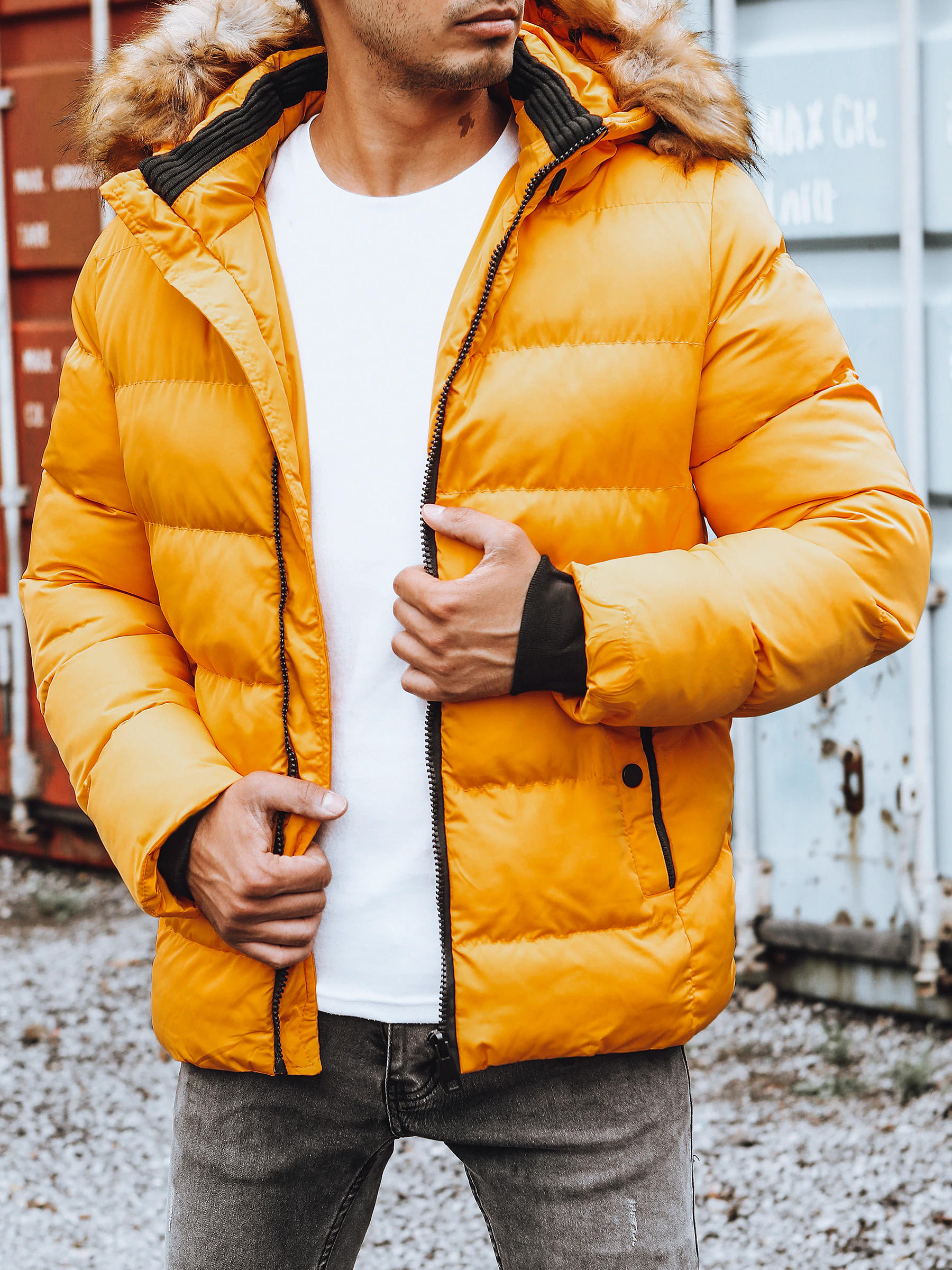 Herren Übergangsjacke Mit Kapuze Sportjacke Warm Jacke DSTREET M-3XL
